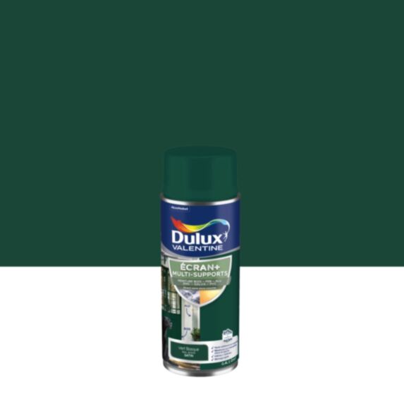 Peinture aérosol Ecran+ satin Vert Basque 400ml - DULUX VALENTINE