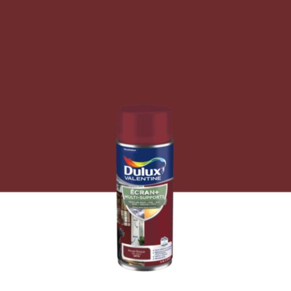 Peinture Aérosol Ecran+ Multisupports Satin Rouge Basque 400ml - DULUX VALENTINE