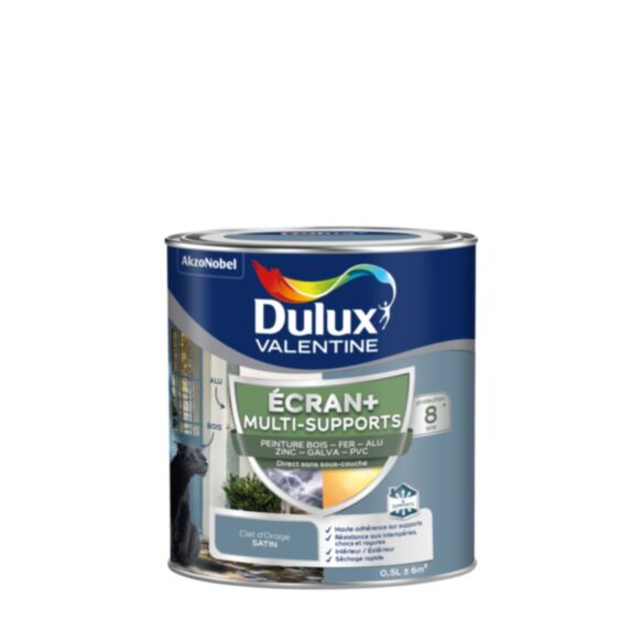 Peinture murs extérieurs Écran+ ciel orangé satiné 0,5L - DULUX VALENTINE