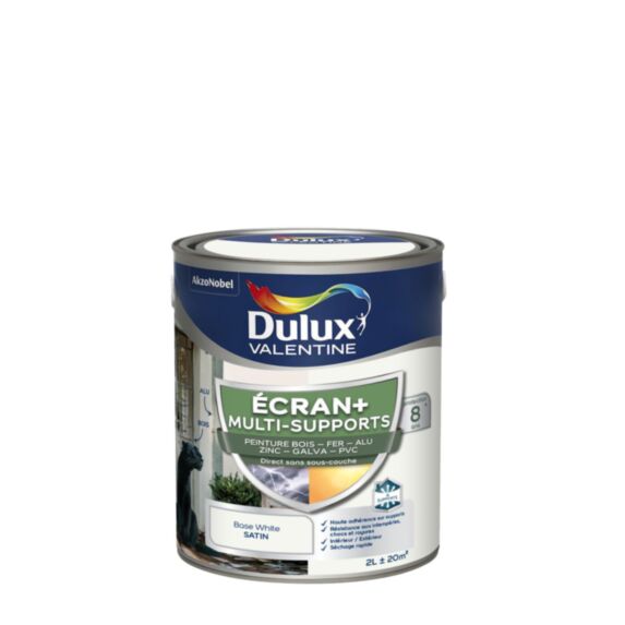 Peinture écran+ multi-support 2 l base white