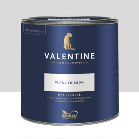 Peinture Valentine Mat Velouté Blanc Frisson 2L- DULUX VALENTINE