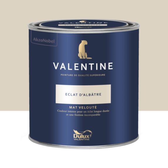 Peinture Valentine Mat Velouté Éclat d'Albâtre 0,5L- DULUX VALENTINE