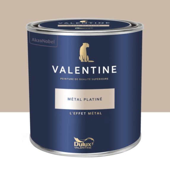 Peinture Valentine Métal Platiné 1L- DULUX VALENTINE