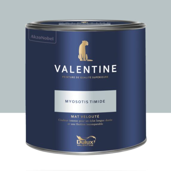 Peinture Valentine Mat Velouté Myosotis Timide 2L- DULUX VALENTINE