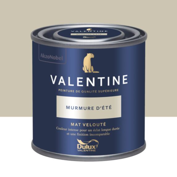 Peinture Valentine Mat Velouté Murmure d'Été 0,125L- DULUX VALENTINE
