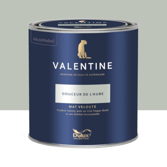 Peinture Valentine Mat Velouté Douceur de l'Aube 0,5L- DULUX VALENTINE