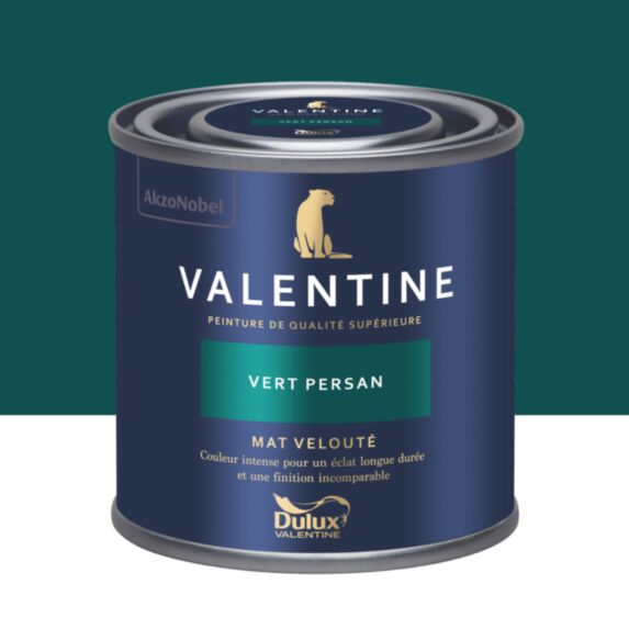 Peinture Valentine Mat Velouté Vert Persan 0,125L- DULUX VALENTINE