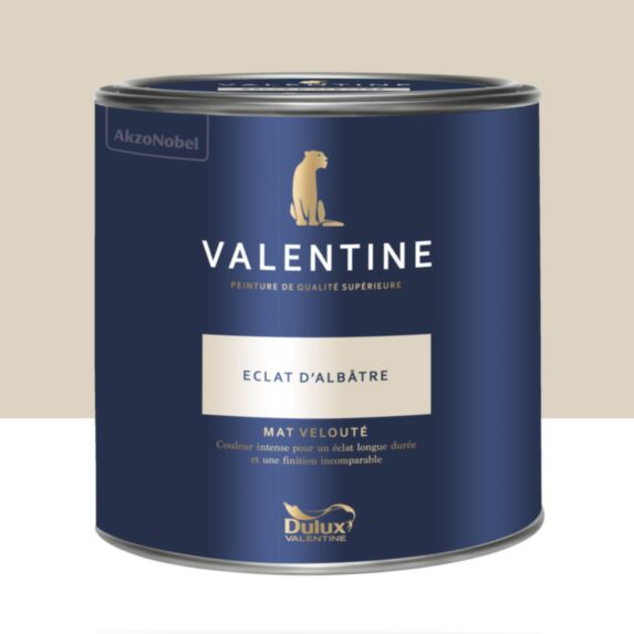 Peinture Valentine Mat Velouté Éclat d'Albâtre 2L- DULUX VALENTINE