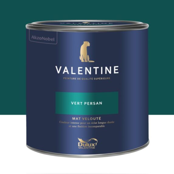 Peinture Valentine Mat Velouté Vert Persan 2L- DULUX VALENTINE