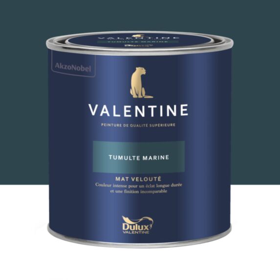 Peinture Valentine Mat Velouté Tumulte Marine 0,5L- DULUX VALENTINE