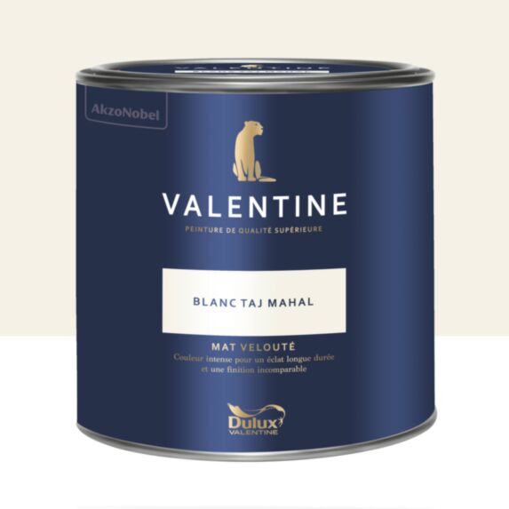 Peinture Valentine Mat Velouté Blanc Taj Mahal 2L- DULUX VALENTINE