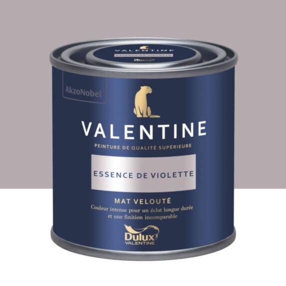 Peinture Valentine Mat Velouté Essence de Violette 0,125L- DULUX VALENTINE