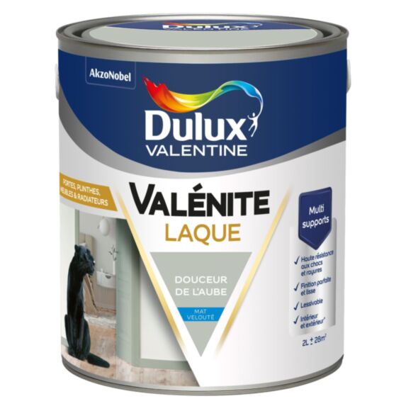 Peinture Boiseries Laque Acrylique Valénite Douceur de L'Aube Mat 2L - DULUX VALENTINE