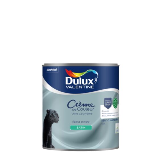 Peinture Crème de Couleur Biosourcé satin Bleu acier 0,5L - DULUX VALENTINE