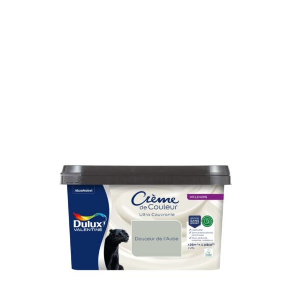 Peinture Crème de Couleur Biosourcé Velours Douceur de l'Aube 2,25 l - DULUX VALENTINE