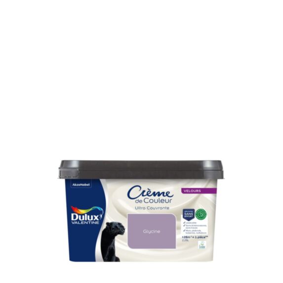 Peinture Crème de Couleur Biosourcé Velours Glycine 2,25 l - DULUX VALENTINE