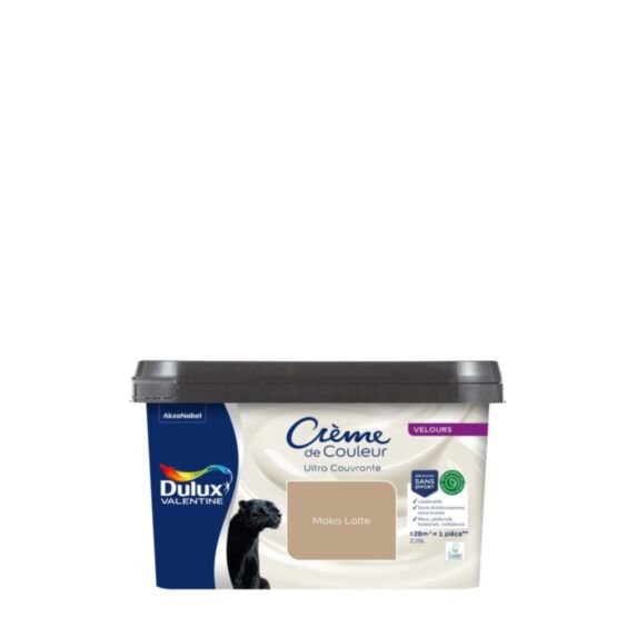Peinture Crème de Couleur Biosourcé Velours Moka Latte 2,25 l - DULUX VALENTINE