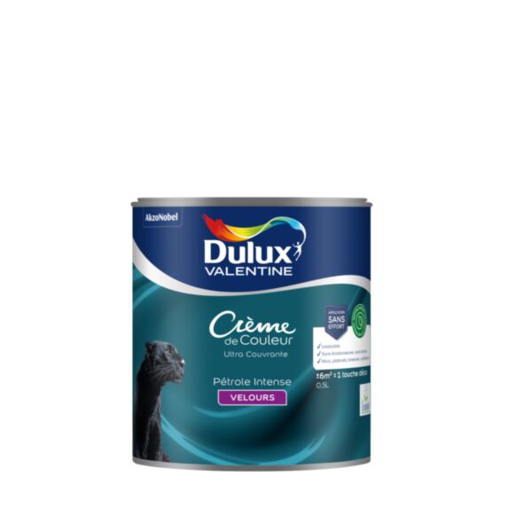 Peinture Crème de Couleur Biosourcé velours Pétrole intense 0,5L - DULUX VALENTINE