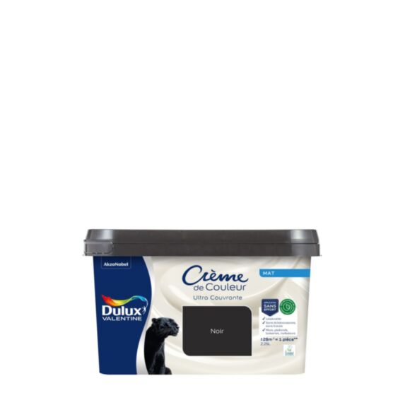 Peinture Crème de Couleur Biosourcé Mat Noir 2,25 l - DULUX VALENTINE