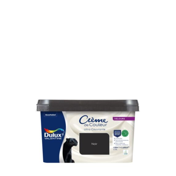 Peinture Crème de Couleur Biosourcé Velours Noir 2,25 l - DULUX VALENTINE