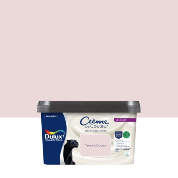 Peinture Crème de Couleur Biosourcé Velours Tendre Cocon 2,25 l - DULUX VALENTINE