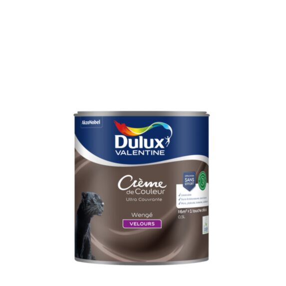 Peinture Crème de Couleur Biosourcé velours Wengé 0,5L - DULUX VALENTINE
