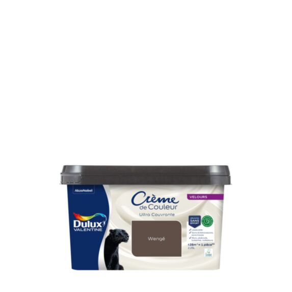 Peinture Crème de Couleur Biosourcé Velours Wengé 2,25 l - DULUX VALENTINE