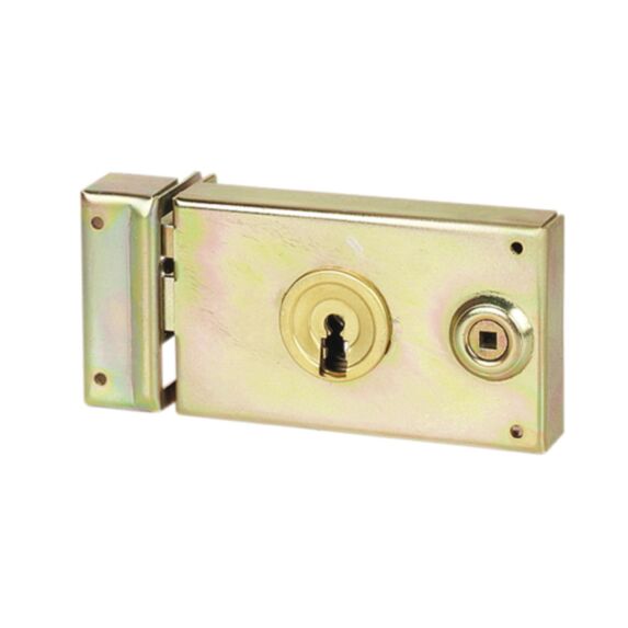 Serrure de grille horizontale gauche 2 clés