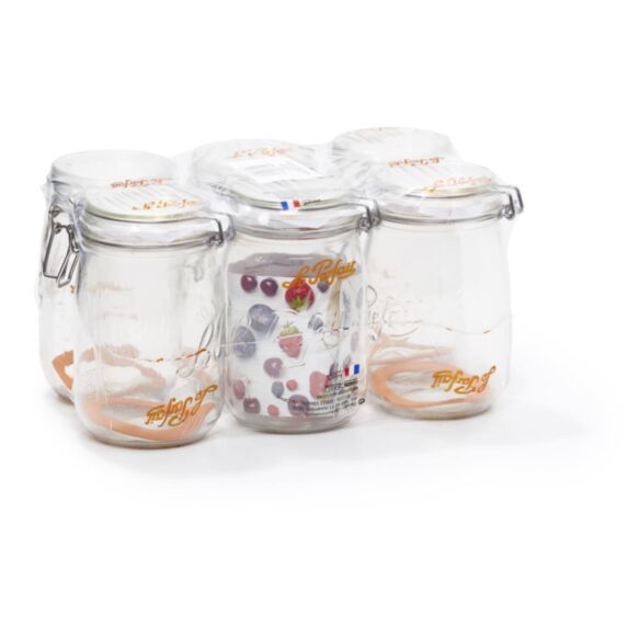 6 Bocaux Le Parfait Super 1L Ø85mm - LE PARFAIT