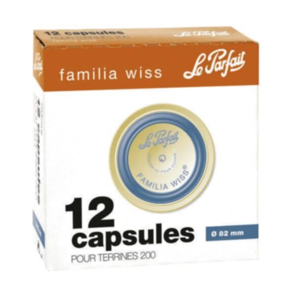12 Capsules Familia Wiss Ø82mm Bleu - LE PARFAIT