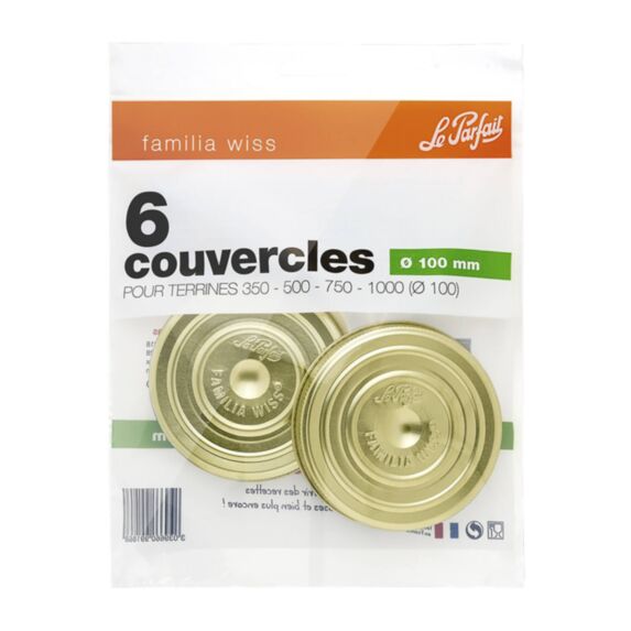 6 Bouchons Familia Wiss Ø100mm - LE PARFAIT