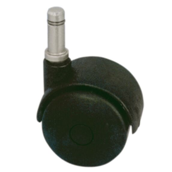 roulette pivotante à tige lisse , galets  jumelés  ø 50  - CAUJOLLE