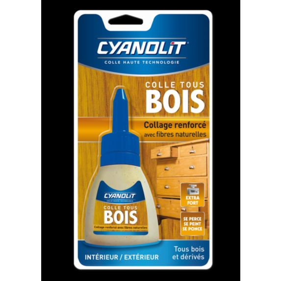 Colle Cyanolit bois et dérivés 54g