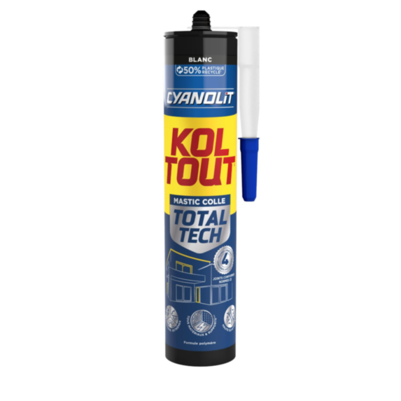 Colle et Joint Construction Koltout Ultra Blanc 290ml - CYANOLIT
