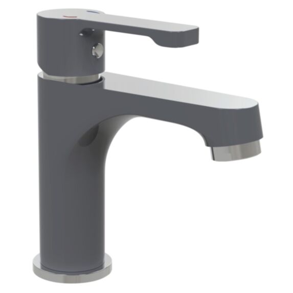 Mitigeur lavabo arolla chrome et gris