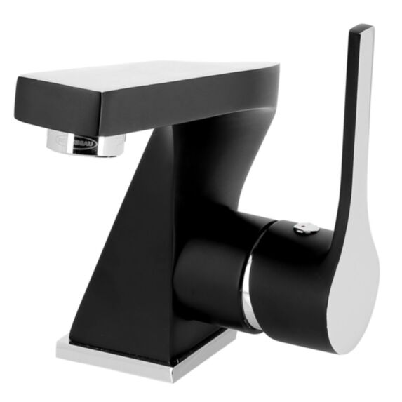 Mitigeur lavabo sonate chrome noir