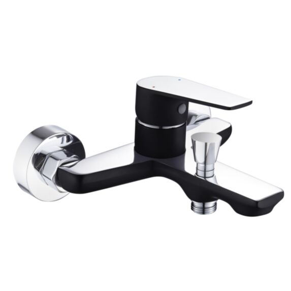 Mitigeur bain/douche oolong chrome et noir