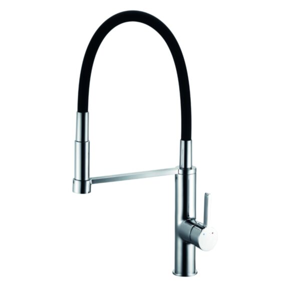 Mitigeur évier suria haut chrome noir