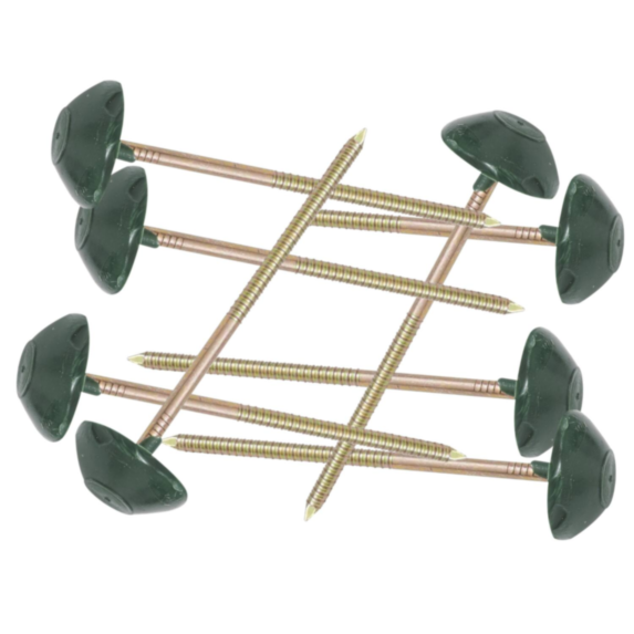 Lot de 50 Pointes pour plaque bitumée L 6,5 cm - Coloris Vert Longueur - 6.5 cm