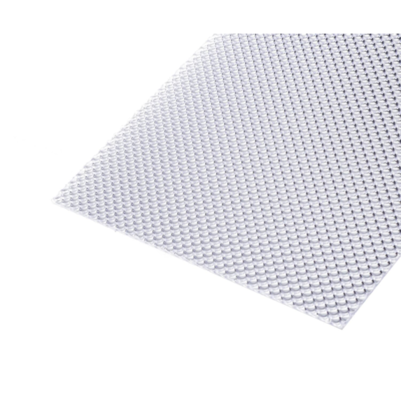 Verre synthétique 2,5mm translucide L.1xL.0,50m Pointe de diamant