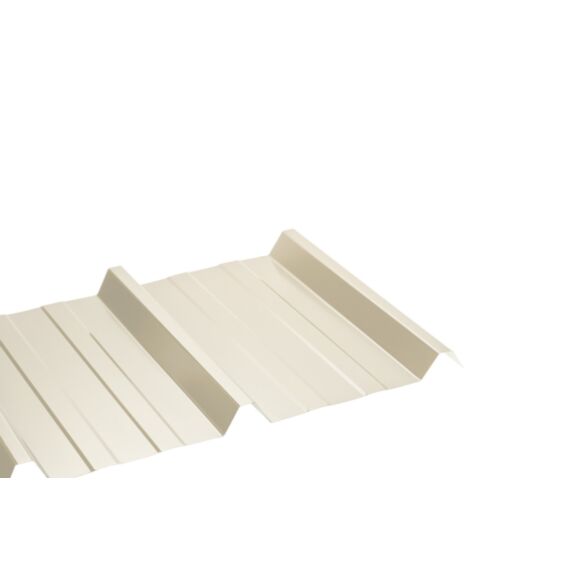 Plaque Nervurée Acier Galvanisé Laqué L.2xL.1,05m Ep.0,50mm Beige