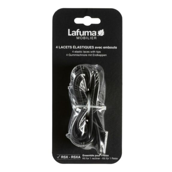 lacets élastiques avec embouts pour rsx - LAFUMA noir