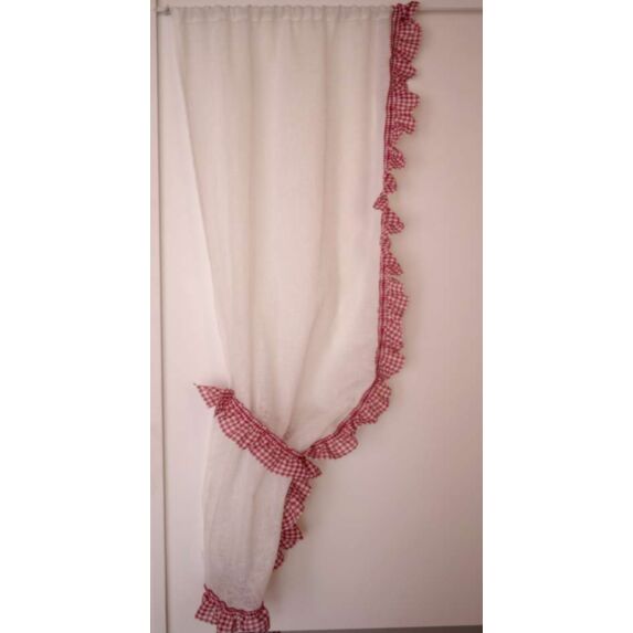 Voilage Bonne femme Kaolin Bebe Torchon Standard 75x160cm Blanc Cassé - LINDER