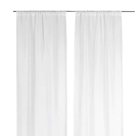 Voilage Linette Standard 90x220cm Naturel - LINDER