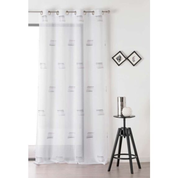 Rideau à Oeillets Moisson Standard 140x240cm Gris - LINDER