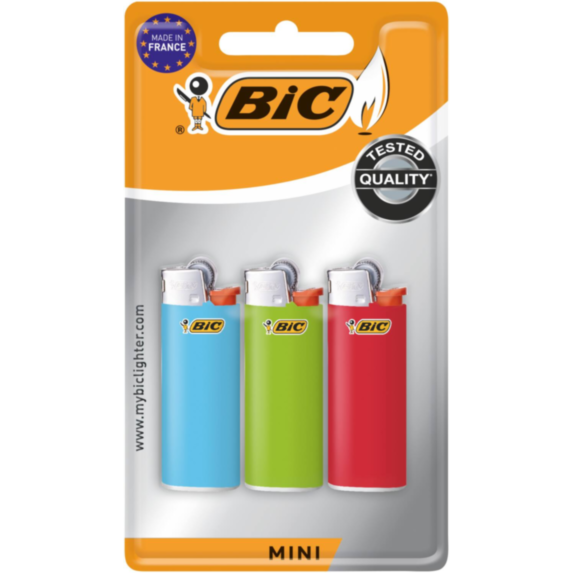 3 mini briquets BIC