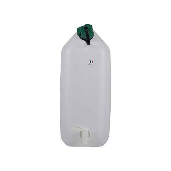 Jerrican alimentaire 20L naturel avec robinet - EDA