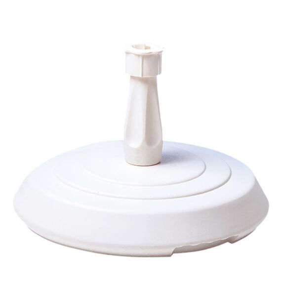 Pied de parasol béton 14kg 39x25cm blanc - EDA