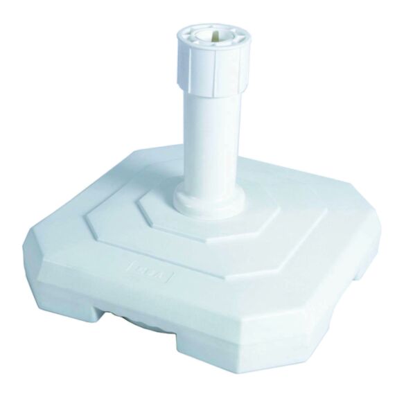 Pied de parasol béton 25kg 43,5x43,5x34cm blanc - EDA