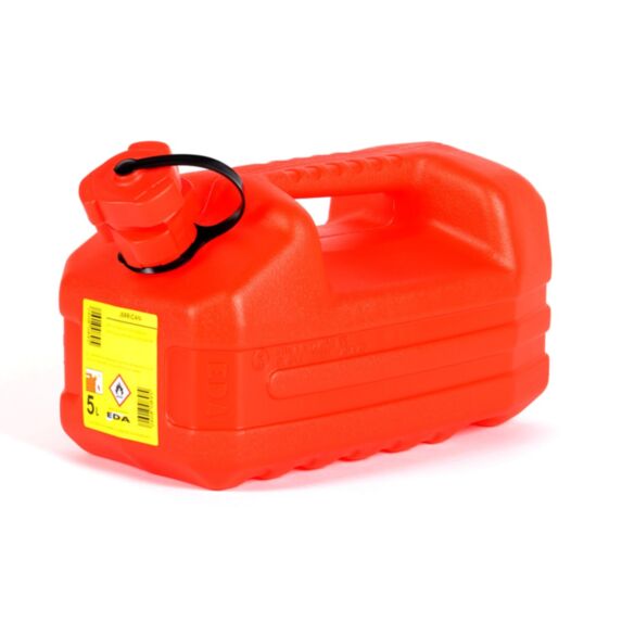 Jerrican hydrocarbure 5L rouge - EDA PLASTIQUES